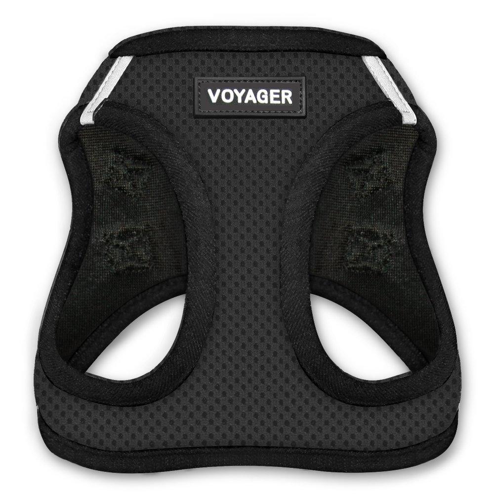 Voyager Step-in Air Dog Harness - All Weather Mesh Step in Vest Harness for Small and Medium Dogs by Best Pet Supplies S (Chest: 14.5 - 17") 1Black Base - PawsPlanet Australia