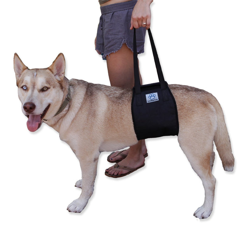 [Australia] - Love Pets Love Vet Approved Dog Lift Support Harness Canine aid. Lifting Older K9 Handle Injuries, Arthritis Weak hind Legs & Joints. Large/X-Large Breed Assist Sling Mobility & Rehabilitation X-Large Black 