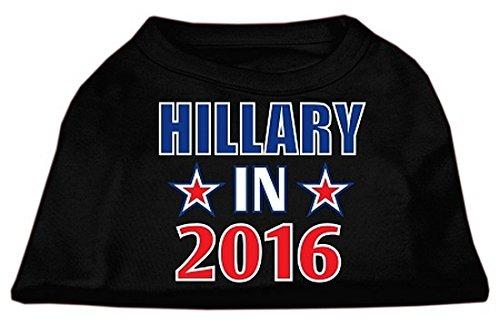 [Australia] - Mirage Pet Products Hillary in 2016 Election Screen Print Shirts Black Small 