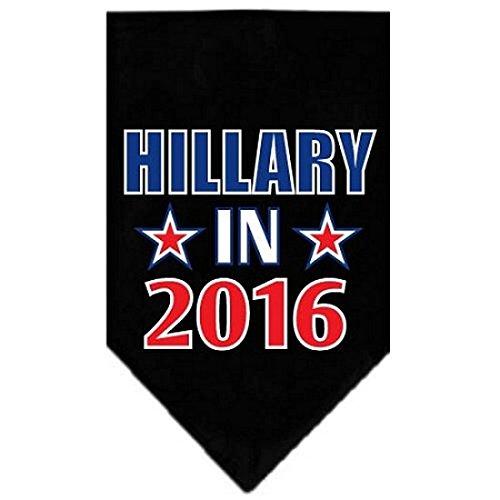 [Australia] - Mirage Pet Products Hillary in 16 Election Screen Print Bandanas, Black, Large 