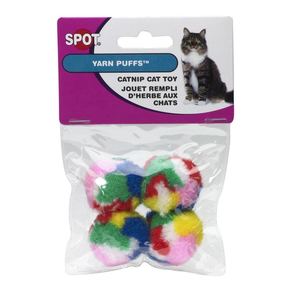 [Australia] - Ethical Kitty Yarn Puffs Cat Toys, 8 Small Balls 