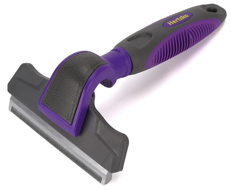 [Australia] - Hertzko Pet Deshedding Tool Gently Removes Shed Hair - for Small, Medium, Large, Dogs and Cats, with Short to Long Hair 