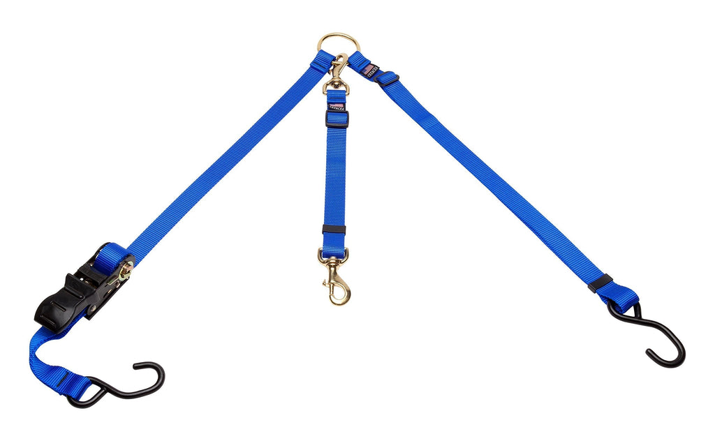 [Australia] - Cetacea Pet Truck Bed Tether with Ratchet Tightening Hardware, One Size, Blue 