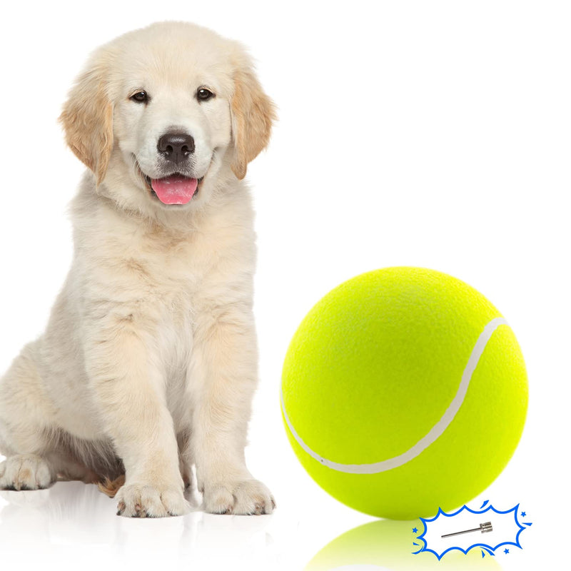 Banfeng 9" Big Tennis Ball for Dogs, Giant Dog Tennis Ball Toy Large Funny Outdoor Sports Dog Ball Gift (9") 9" - PawsPlanet Australia