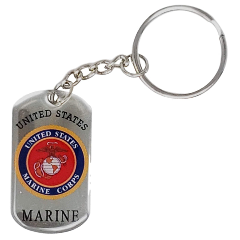 [Australia] - Ramsons Imports United States Marine Corps USMC Stainless Steel Military Dog Tag Keychain New 