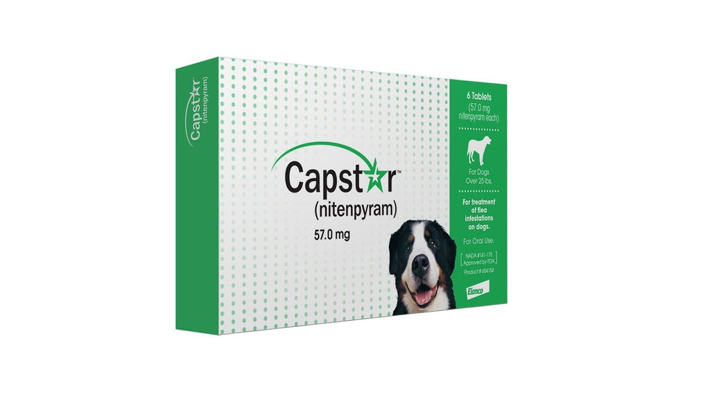 Capstar Green Box Flea Oral Treatment for Large Dogs Over 25lbs. 6 Pill/tablets (CA4925Y07AM) - PawsPlanet Australia