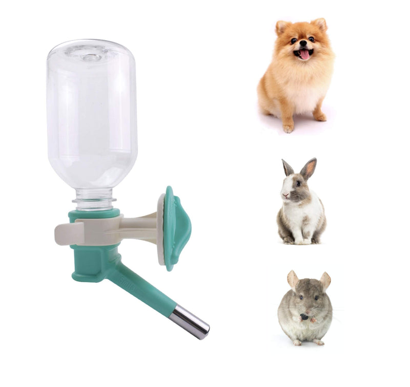 Choco Nose Patented No-Drip Dog Water Bottle/Feeder for Toy Breed to Large Sized Dogs/Cats/Rabbits/Chinchillas/Detachable Pet Food Bowl/for Cages, Crates or Wall Mount/Mess Free Leak-Proof Nozzle Aqua Large Rabbits-Chinchillas-Toy Breed Dogs - PawsPlanet Australia
