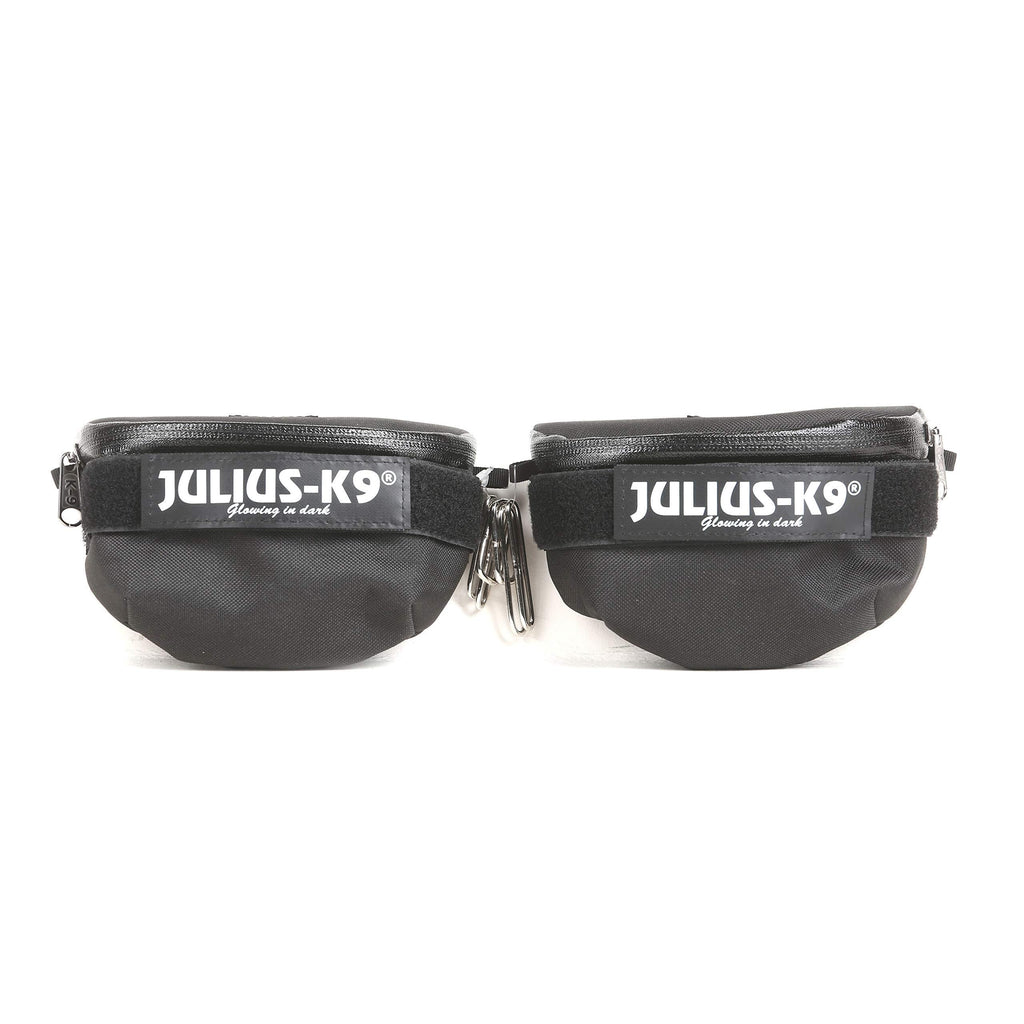 Julius-K9, 1621IDC-K, IDC Universal Side Bags, Harness Size Black Baby 2 to Mini-Mini - PawsPlanet Australia