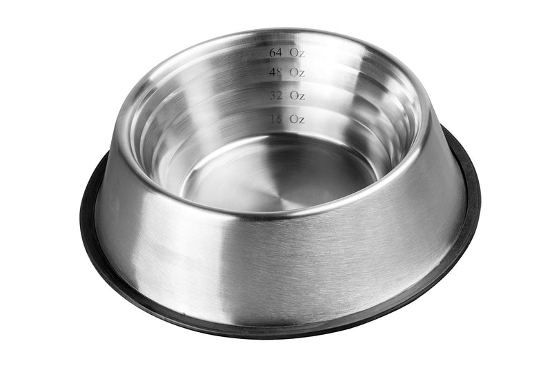 [Australia] - Fuzzy Puppy Pet Products Non-Tip Dish with Non-Slip Rubber Base Pet Bowl 64 oz 