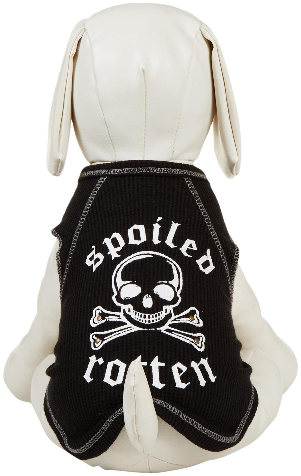 SimplyDog Spoiled Rotten Dog Tank - Black - Small - PawsPlanet Australia