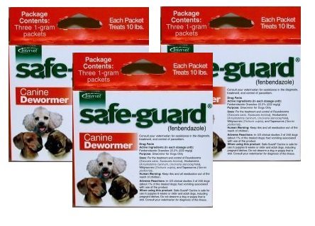 Excel Safe-Guard Canine DeWormer for Small Dogs Pack of 3 (9 Pouches) - PawsPlanet Australia