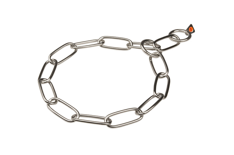 [Australia] - Herm Sprenger Stainless Steel Long Link Chain Collar - 4 mm x 21 Inches 