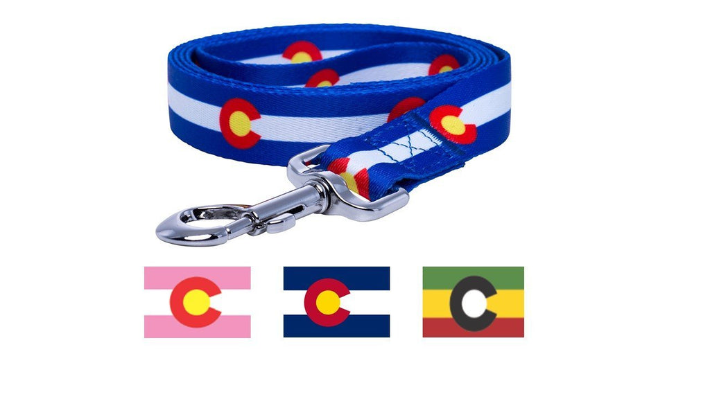 [Australia] - Native Pup Colorado Flag Dog Leash Blue 