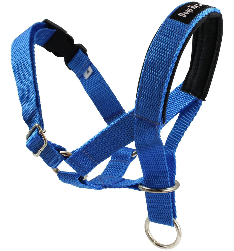 [Australia] - Dog Head Collar Halter Blue 5 Sizes M: 8.25"-10.25" Snout 