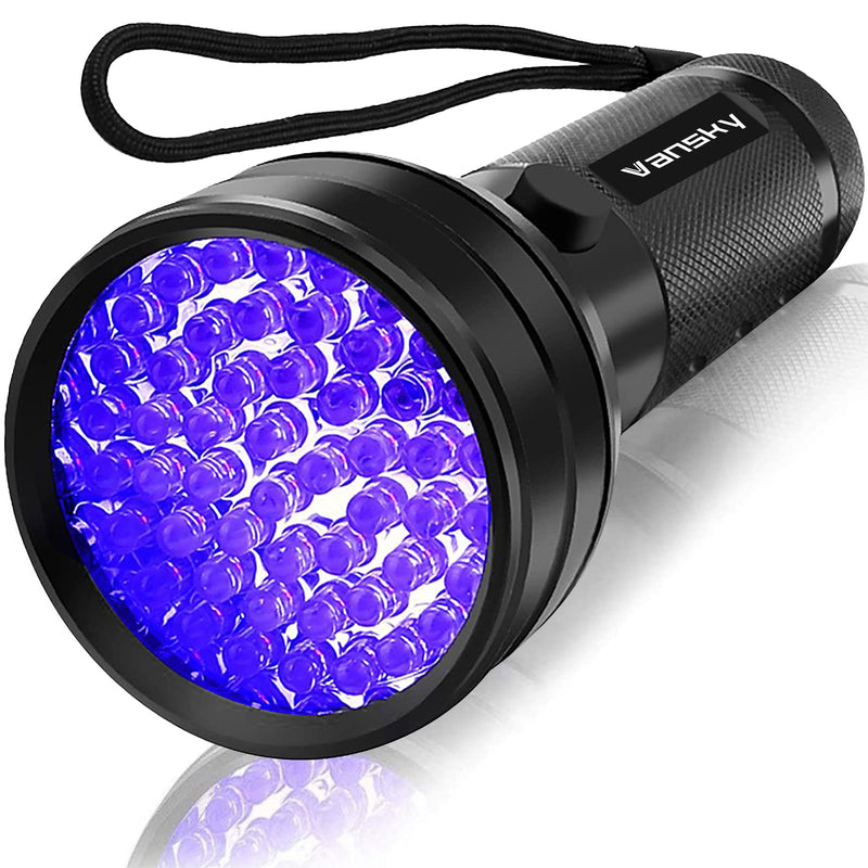 UV Flashlight Black Light , Vansky 51 LED Blacklight Pet Urine Detector for Dog/Cat Urine,Dry Stains,Bed Bug, Matching with Pet Odor Eliminator - PawsPlanet Australia