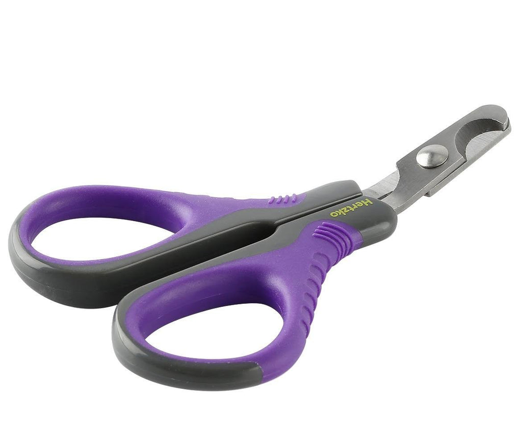 [Australia] - Hertzko Professional Pet Nail Scissors Sharp Stainless Steel Angled Blade for Easy Cutting - Suitable for Small Breed Animals - Dogs, Cats, Rabbits and Birds 