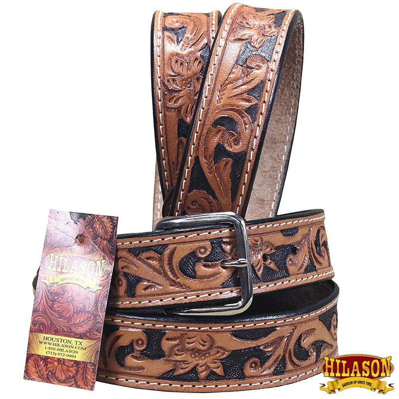 [Australia] - HILASON Leather Gun Holster Belt New Handmade Floral Tool Western Work Mens 58 In. 