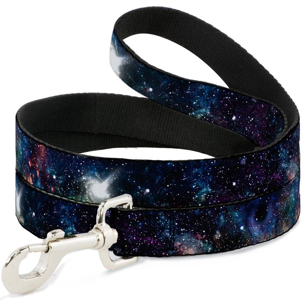 [Australia] - Buckle-Down Pet Leash - Galaxy Collage - 6 Feet Long - 1" Wide 