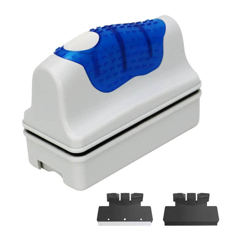 Jasonwell Magnetic Aquarium Fish Tank Scraper Glass Cleaner Scrubber Floating Clean Brush Small - PawsPlanet Australia