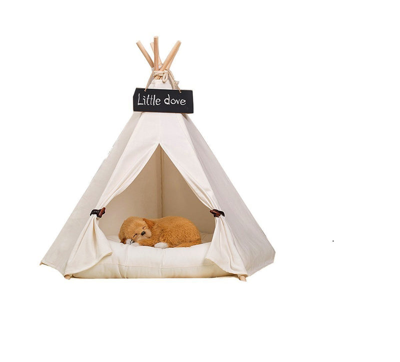 [Australia] - Free Love@pure white Pet Kennels Pet Play House Dog Play Tent Cat /Dog Bed by FREE LOVE 