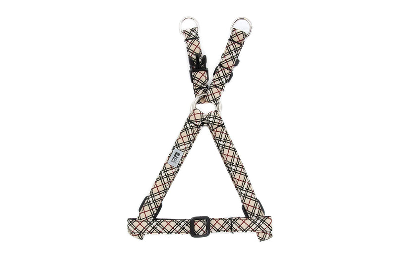 RC Pet Products 1" Step in Dog Harness, Large, Tan Tartan Large - 1" Width - PawsPlanet Australia