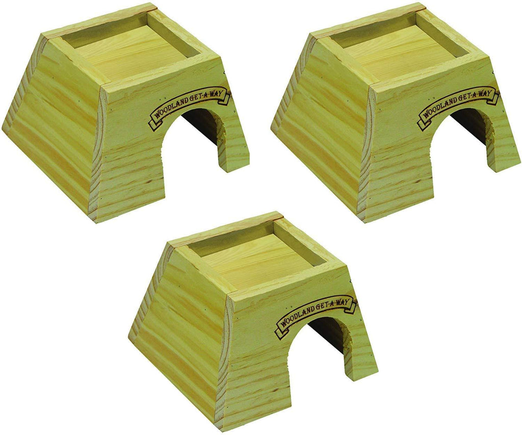 [Australia] - Super Pet Woodland Get-A-Way Small Mouse House (3 Pack) 