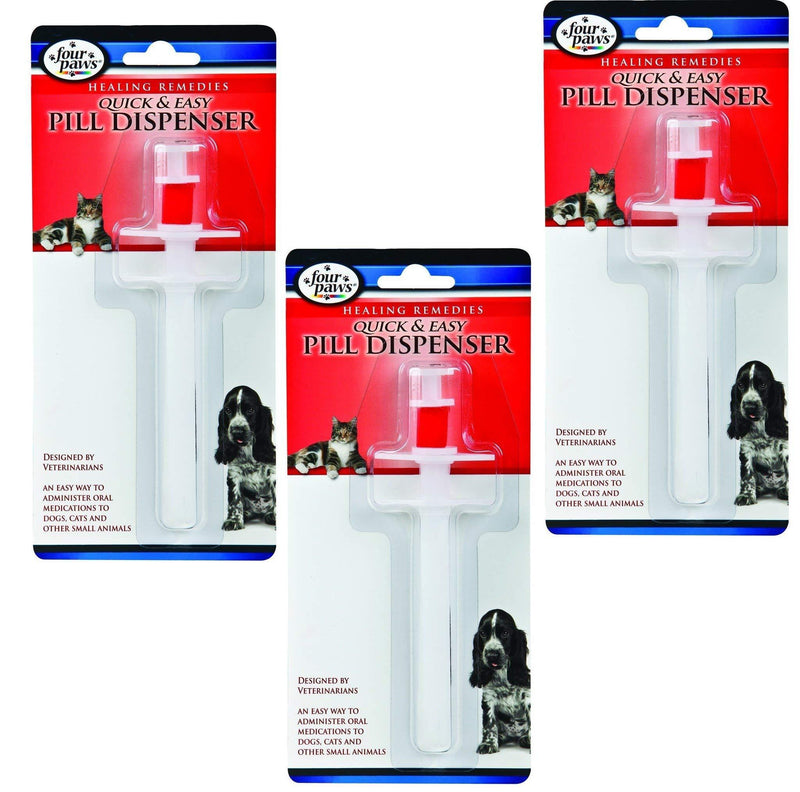 [Australia] - Four Paws Quick and Easy Pet Pill Dispensers (3 Pack) 