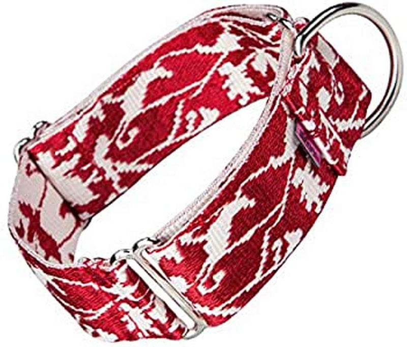 Arppe JACQUARD 4227012060 Learning Chain, Red (Garnet Red) and White, 32-49 cm Red (garnet and white) - PawsPlanet Australia