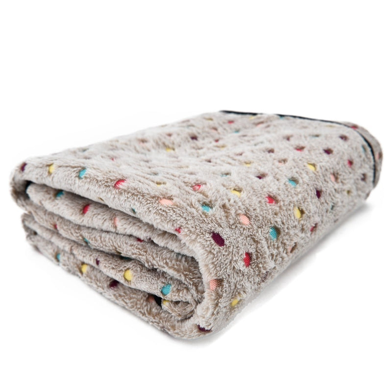 PAWZ Road Pet Dog Blanket Fleece Fabric Soft and Cute 4 Colors 4 Sizes L:140*100cm Beige - PawsPlanet Australia