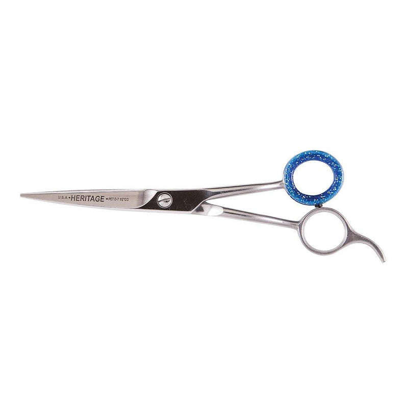 [Australia] - Heritage Pet Grooming Scissors with Curved Blade and Offset Handle, 7-1/2" 