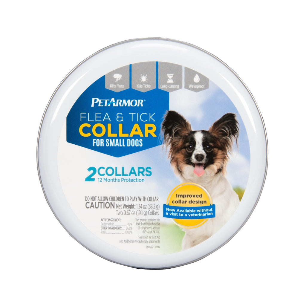 PETARMOR Flea & Tick Collar for Small Dogs, Flea and Tick Prevention, Each Collar Protects for 6 Months, 2 Collars Included - PawsPlanet Australia