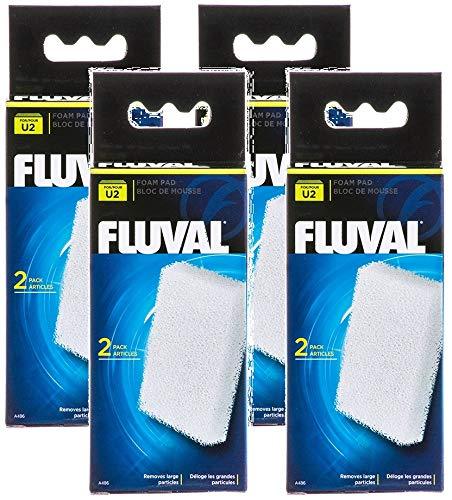 [Australia] - (4 Pack) Fluval U2 Underwater Filter Foam Pads, 2 Pads each 