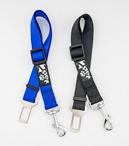 2PET Dog Seatbelt Strap Adjustable Dog Seat Belt for All for All Dog Breeds & Sizes Universal Dog Seat Belts Fit Seatbelt Latches of All Car Makes – 21” to 32” Dog Seatbelt - 2 Pack Choose Color Bonny Blue - PawsPlanet Australia