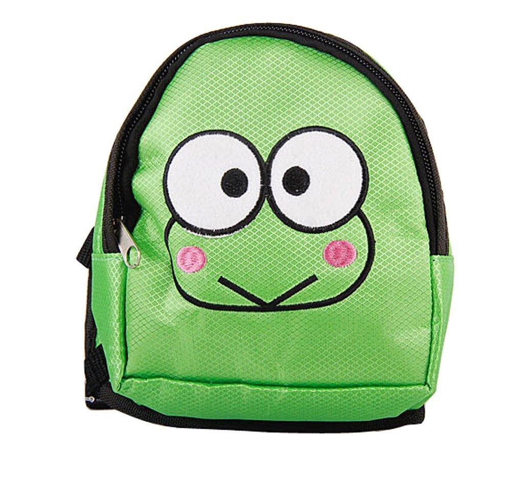 [Australia] - Vivi Bear Cute Animation Drawing Snacks Backpack for Puppy Dogs Cartoon Purse for Small Dogs M (5.5*7") Frog 