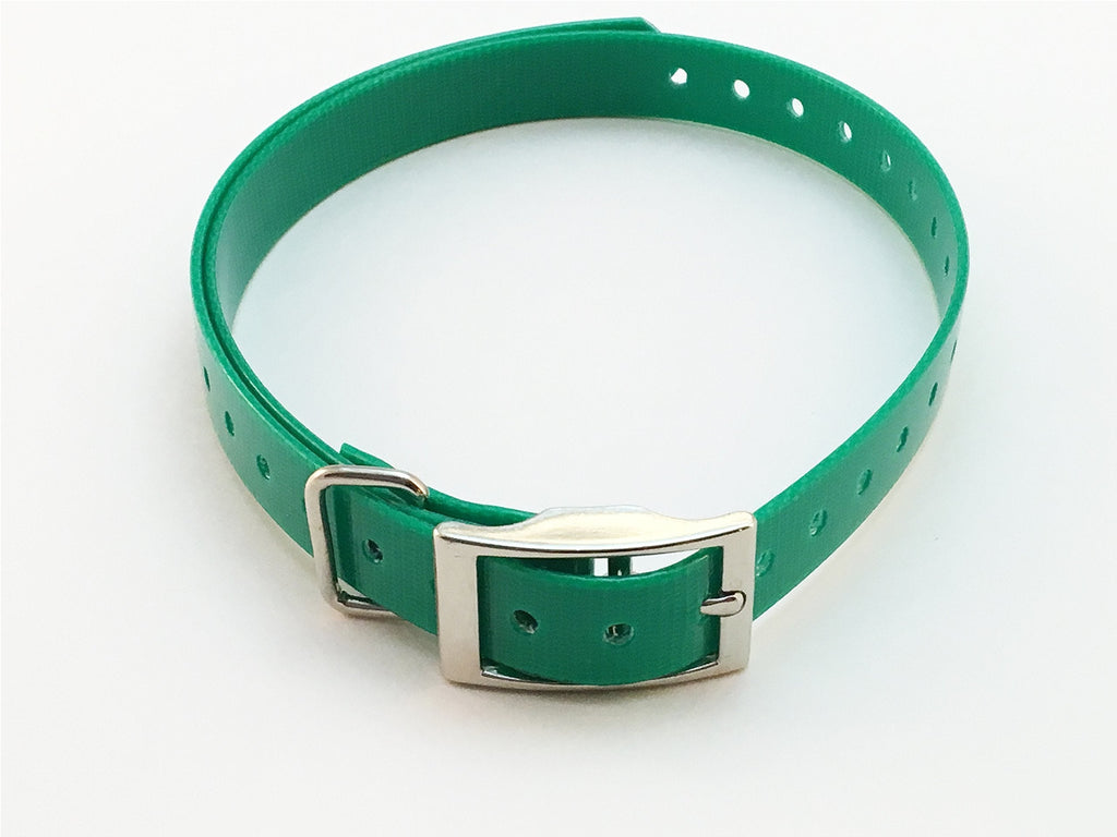 [Australia] - Sparky PetCo 3/4" Replacement Dog Square Buckle Collar for Garmin Delta, Sportdog, PetSafe & Bark Limiter Devices, Green 
