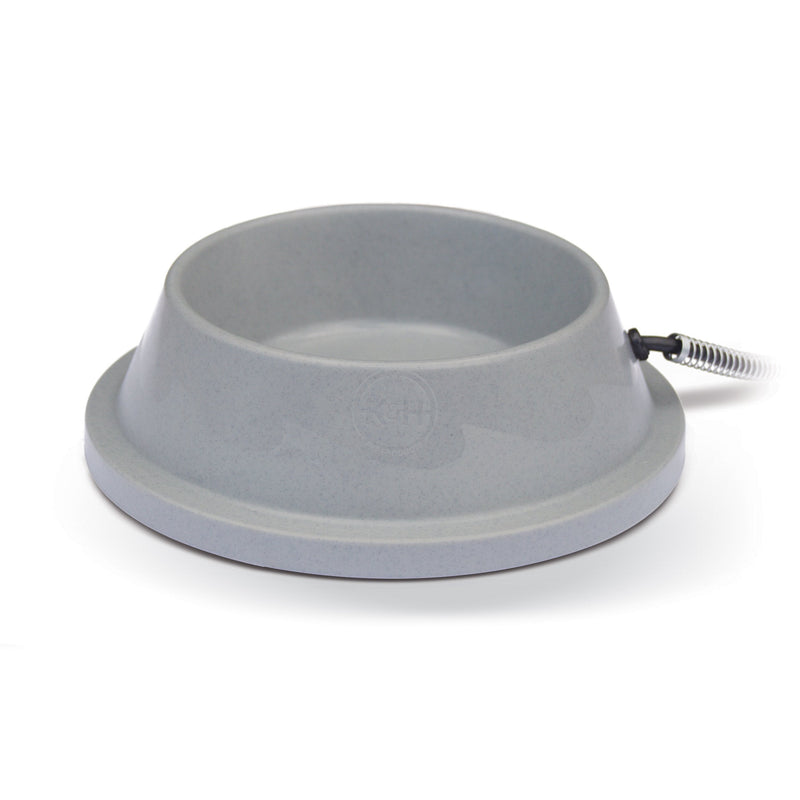 [Australia] - K&H Pet Products Thermal-Bowl Heated Cat & Dog Bowl 32oz. Slate Gray 12W 