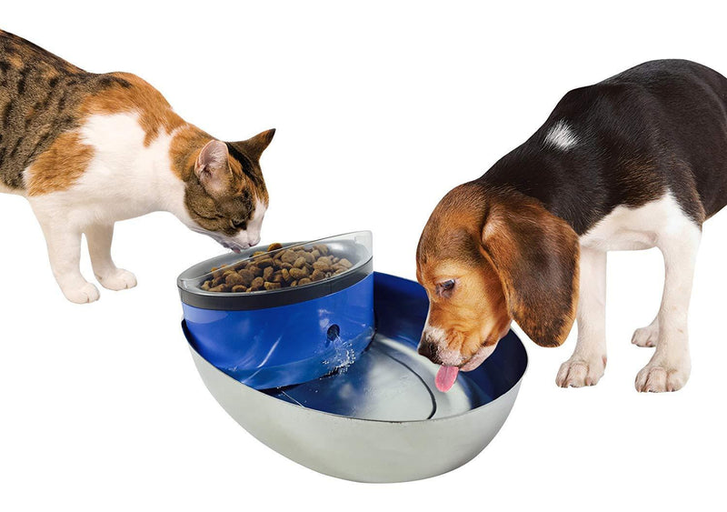 [Australia] - Pioneer Pet Stainless & Plastic Fountains Food + Water Fountain 