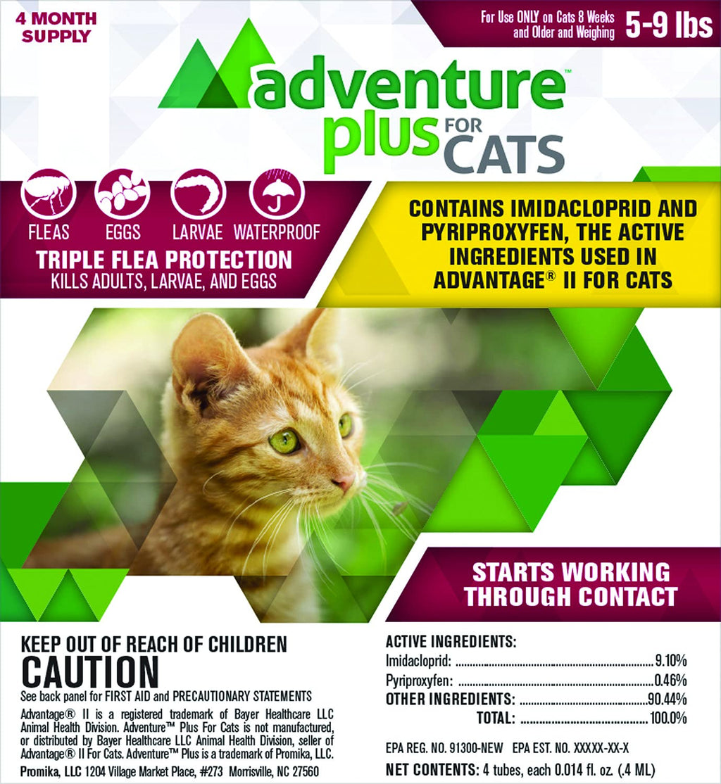 Adventure Plus for Cats 4pk 5-9lb - PawsPlanet Australia