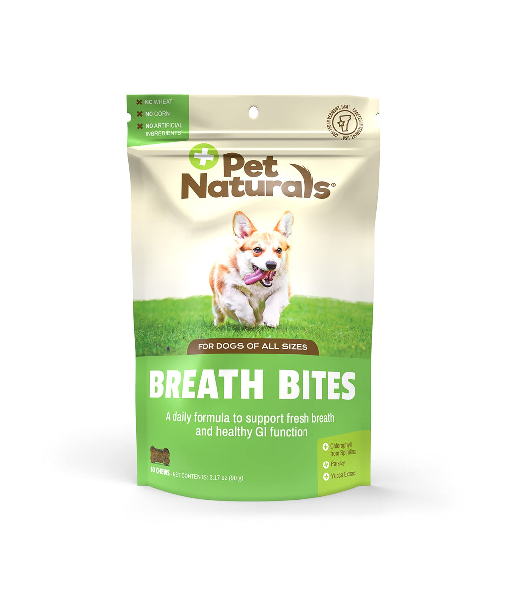 Pet Naturals Breath Bites for Dogs, 60 Chews - Fresh Breath, Healthy GI Support and Dental Health - PawsPlanet Australia