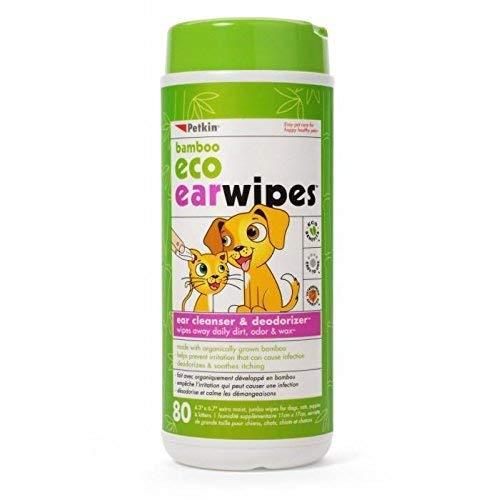 [Australia] - Petkin Pet Eco Ear Wipes Size 80ct Petkin Pet Eco Ear Wipes Dog/Cat 80ct 