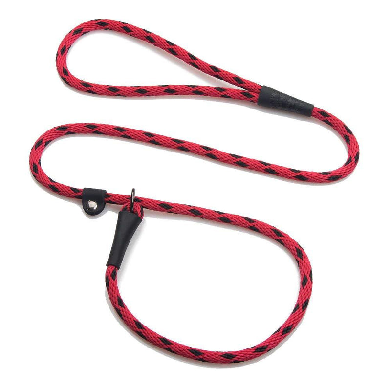 [Australia] - Mendota Products Dog Slip Lead, 3/8"x4', Black Ice Red 