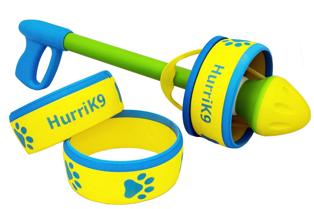 [Australia] - HurriK9 - Flying Ring Launcher for Dogs Starter Pack- Launcher + 3 Rings 