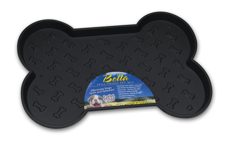 [Australia] - Loving Pets Bella Spill-Proof Pet Mat for Dogs Large Black 