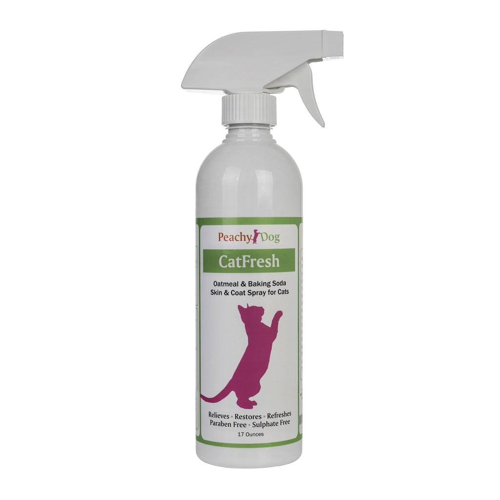 CatFresh Oatmeal Skin & Coat Spray Cleanses & Detangles, Soothes Irritations That Cause Excessive Licking, Chewing & Scratching, Moisturizes & Rejuvenates Skin, Neutralizes Odors & Removes Dander - PawsPlanet Australia