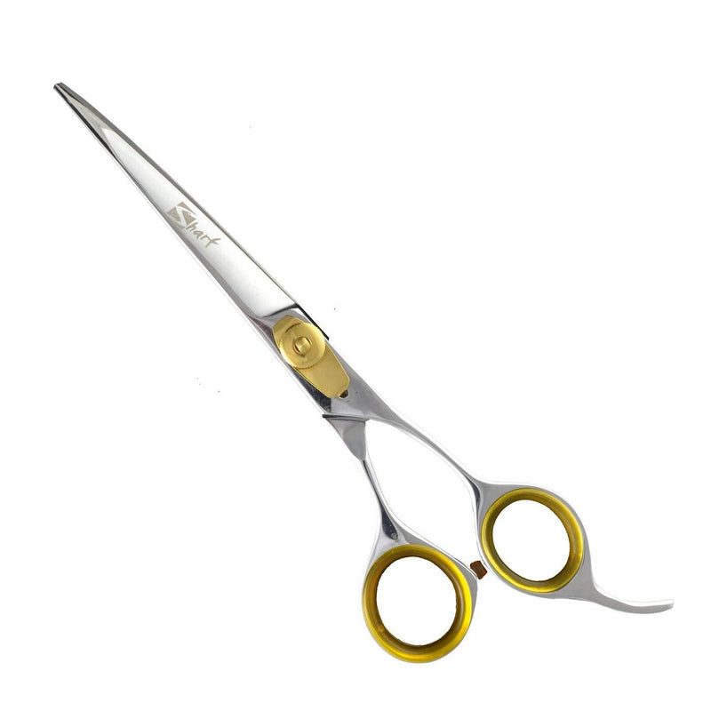 Sharf Gold Touch Grooming Pet Shear, 6.5 Inch Curved Scissors, Use Curved Shears for Cat Shears and Small Dog Shears Or Any Breed Trimming Cuts Curved Scissor - PawsPlanet Australia