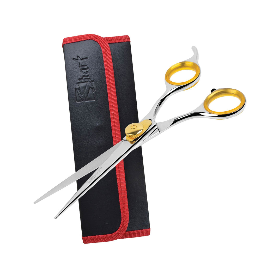 Sharf Gold Touch Pet Scissors, Straight Shears, Dog Grooming Scissors, Pet Grooming Shears Made of 440c Japanese Stainless Steel 6.5 Inches - PawsPlanet Australia