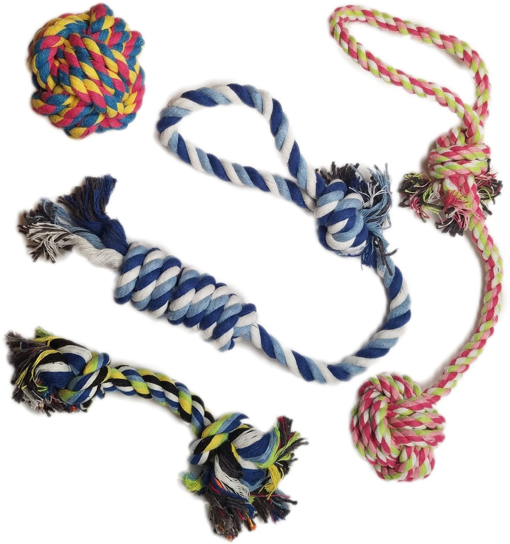 Otterly Pets Puppy Dog Pet Rope Toys for Small to Medium Dogs (Set of 4) - PawsPlanet Australia