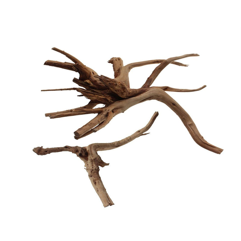 [Australia] - Emours Aquarium Driftwood Tropical Fish Plant Habitat Decor Varies Size, Small & Large,2 pcs Pack by Emours Pet 