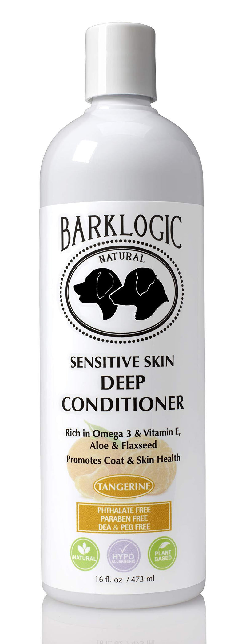 [Australia] - BarkLogic Natural Dog Conditioner with Essential Oils, 16 fl oz | Hypoallergenic and Plant Based Gentle Formula Tangerine 