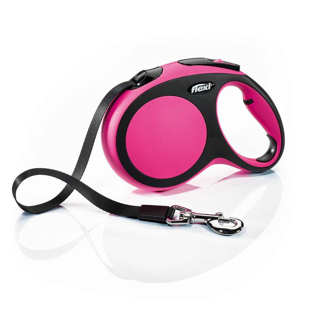 [Australia] - FLEXI New Comfort Retractable Dog Leash (Tape), 16 ft, Large, Pink (CF30T5.250.P) 